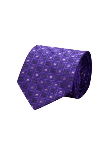purple micro fiber tie with lapel pins - 15495583 - Very Small Image - 1