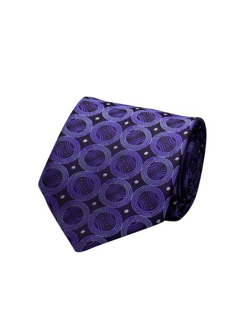 purple micro fiber tie with pocket square and lapelpin - 15495594 - Very Small Image - 1