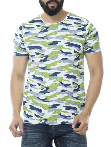 multi cotton blend all over print t-shirt - 15495642 - Very Small Image - 1