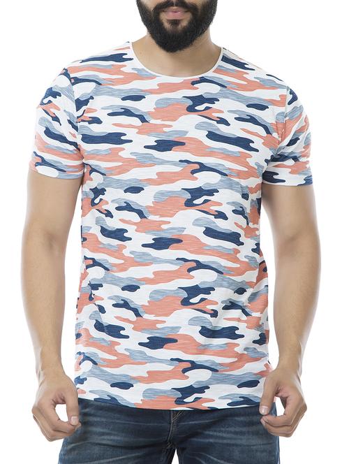 multi cotton blend all over print t-shirt - 15495643 - Standard Image - 1