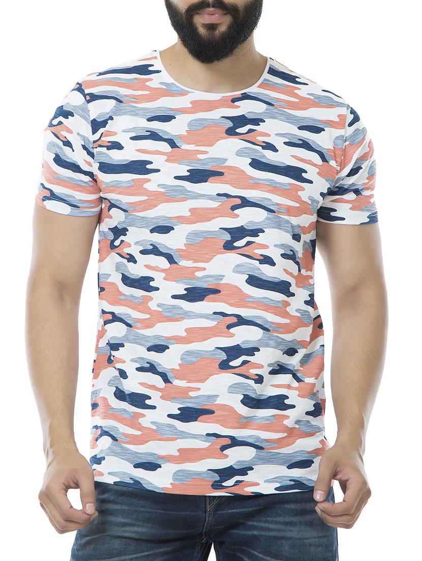 multi cotton blend all over print t-shirt - 15495643 - Zoom Image - 1