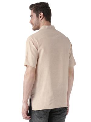 multi colored khadi short kurta - 15495705 - Standard Image - 4
