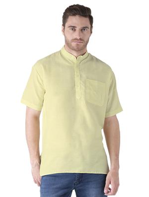 multi colored khadi short kurta - 15495705 - Standard Image - 5