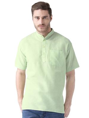 multi colored khadi short kurta - 15495707 - Standard Image - 2