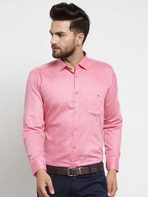 pink cotton formal shirt - 15495925 - Very Small Image - 1