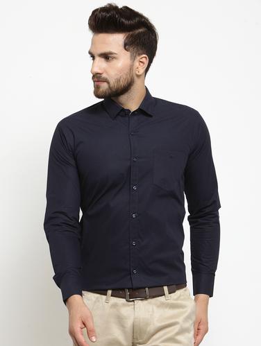 blue cotton formal shirt - 15495937 - Very Small Image - 1