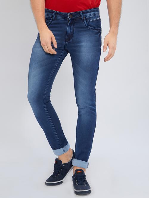 blue denim washed jeans - 15496158 - Standard Image - 1