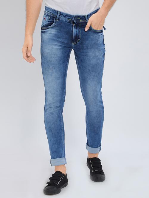 blue denim washed jeans - 15496160 - Standard Image - 1