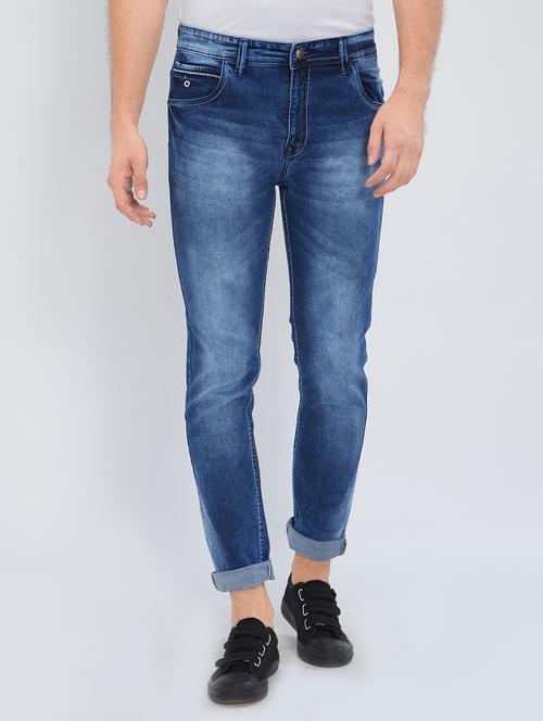 blue denim washed jeans - 15496161 - Standard Image - 1