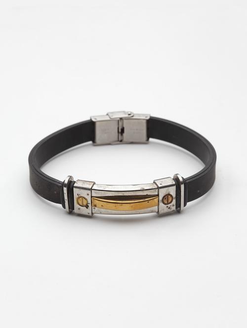silver leather bracelet - 15496392 - Very Small Image - 1