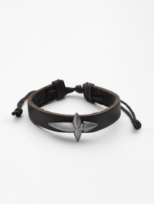 black leather bracelet - 15496394 - Very Small Image - 1