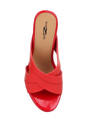 red platforms wedges - 15496555 - Standard Image - 4