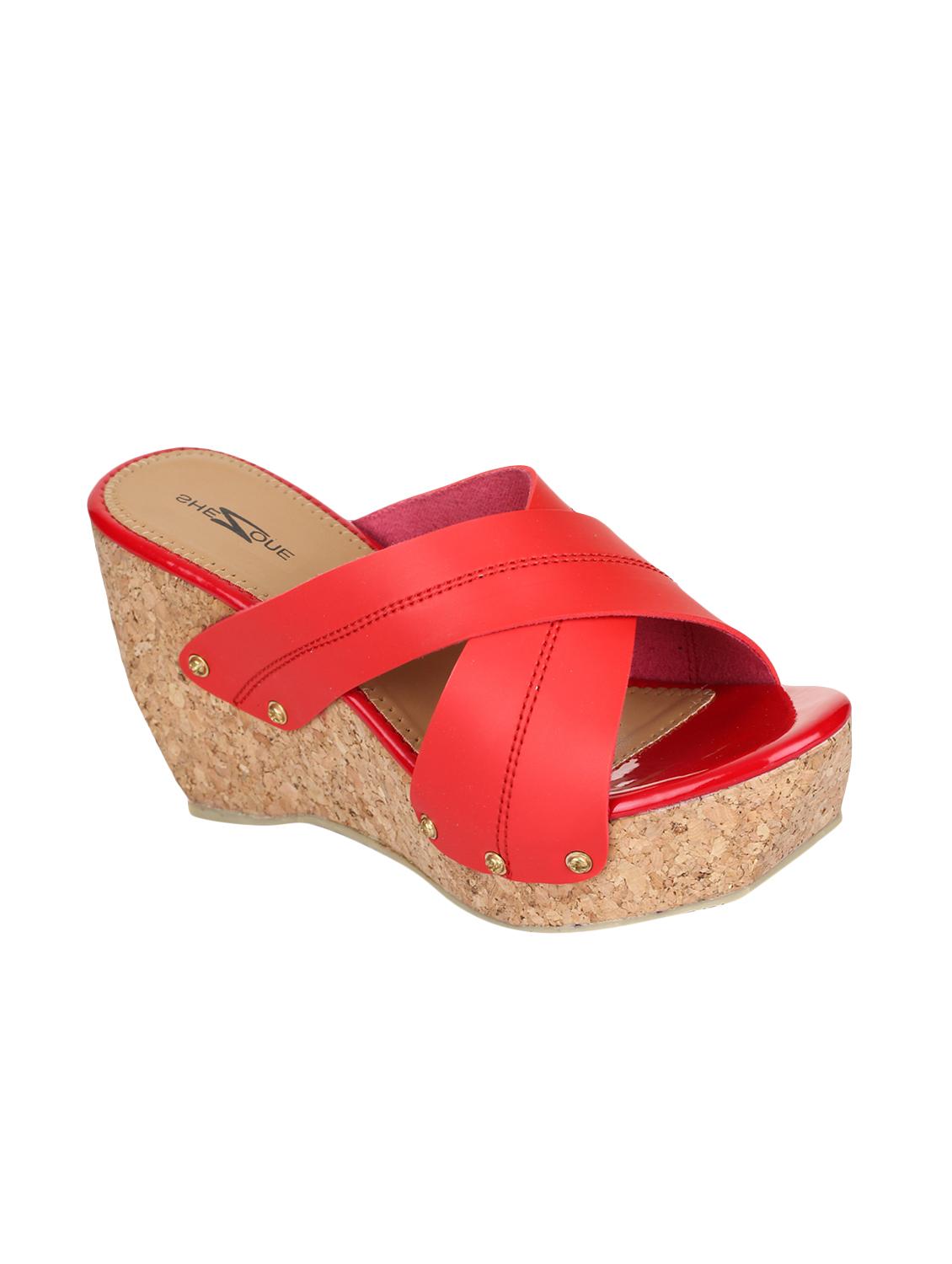 red platforms wedges - 15496555 - Zoom Image - 2