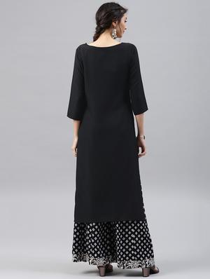 printed straight kurta - 15496807 - Standard Image - 3
