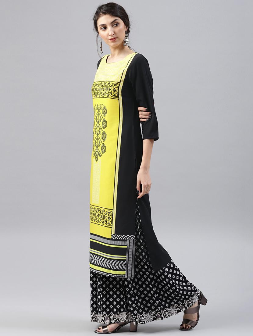 printed straight kurta - 15496807 - Zoom Image - 2