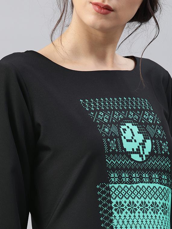 printed straight kurta - 15496809 - Zoom Image - 4