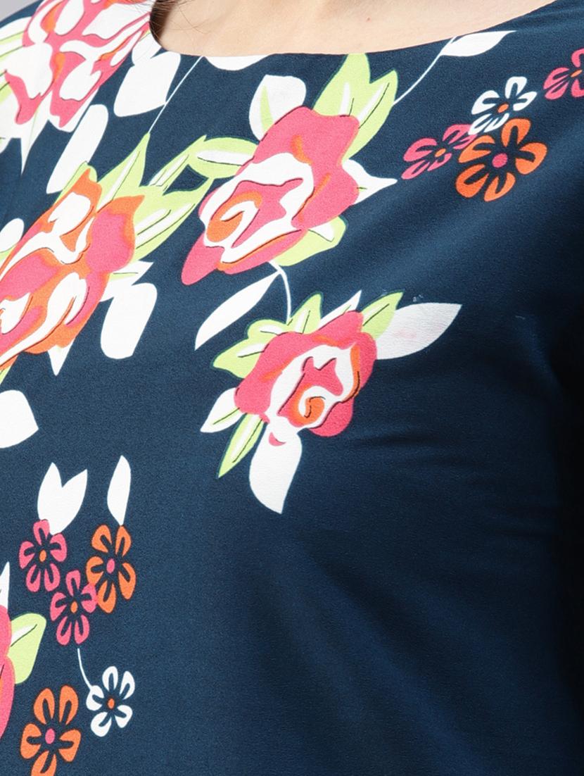 floral straight kurta - 15496811 - Zoom Image - 4