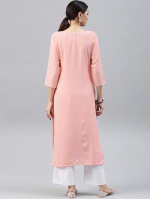 printed straight kurta - 15496815 - Standard Image - 3