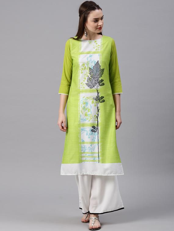 Printed straight kurta - 15496854 - Zoom Image - 1
