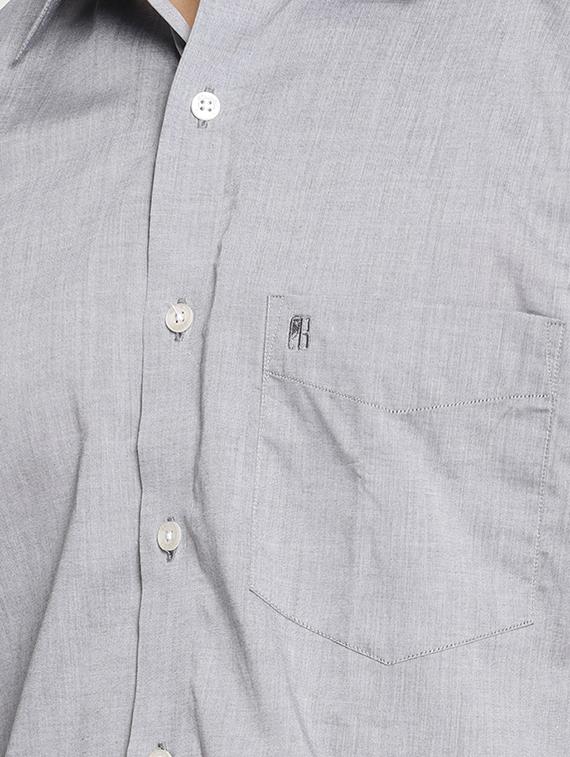 grey cotton casual shirt - 15497353 - Zoom Image - 4