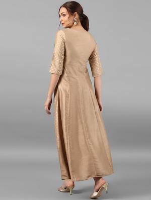 anarkali block print kurta - 15497418 - Standard Image - 3