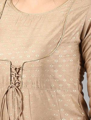 anarkali block print kurta - 15497418 - Standard Image - 4