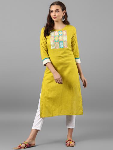 Printed straight kurta - 15497441 - Very Small Image - 1