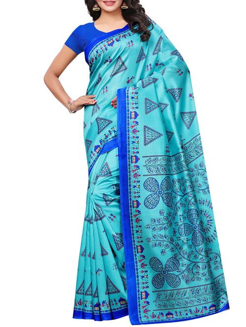 Warli printed saree with blouse - 15497512 - Standard Image - 1