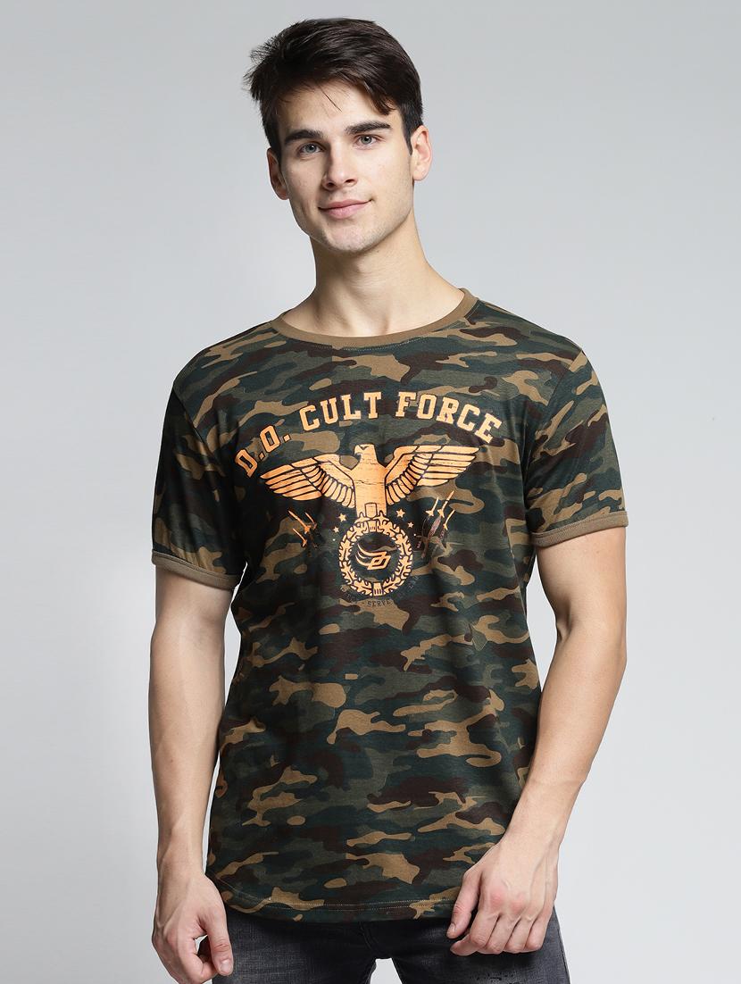 multi colored cotton all over print t-shirt - 15497555 - Zoom Image - 1