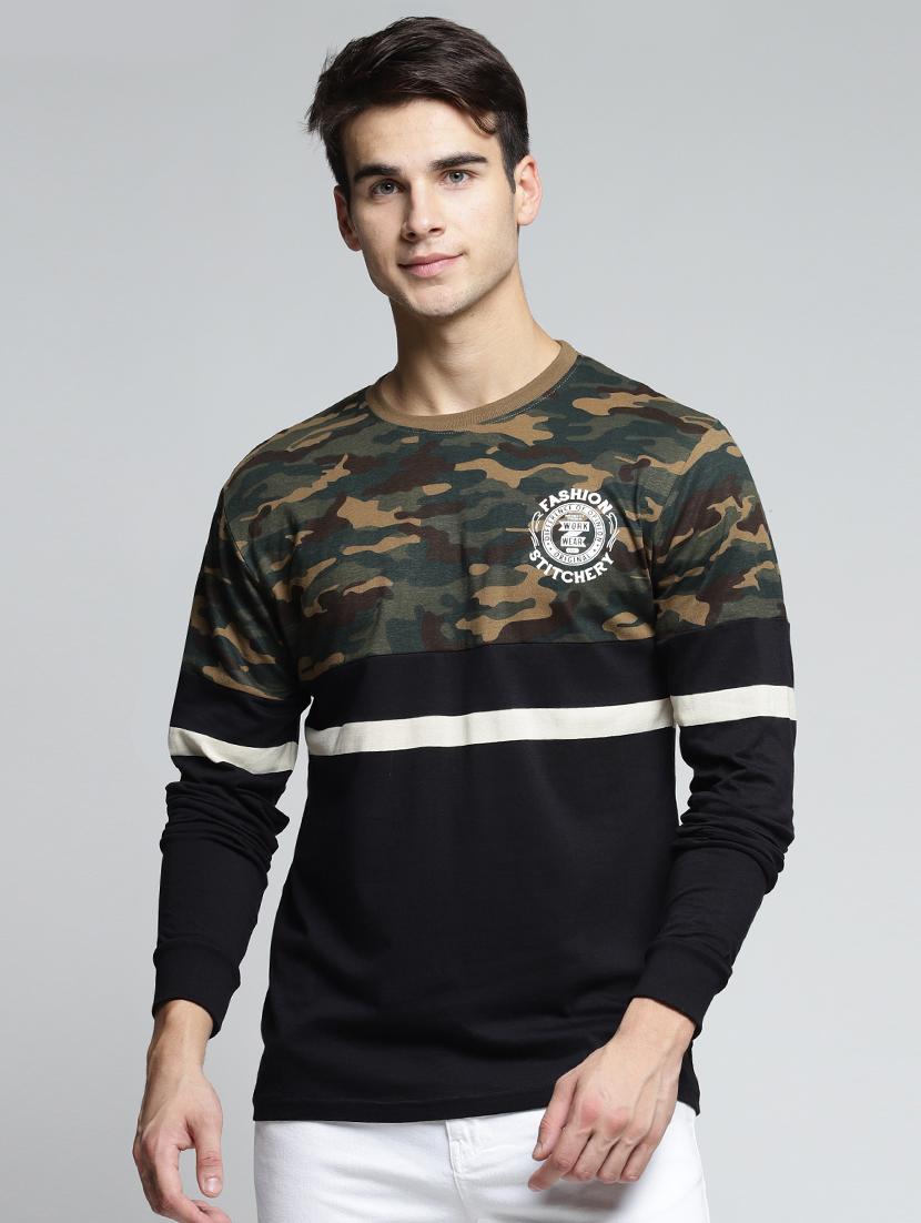 multi colored cotton all over print t-shirt - 15497579 - Zoom Image - 1
