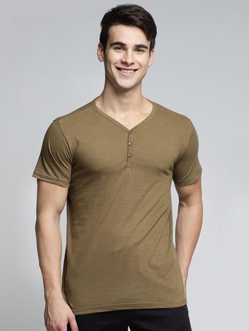 brown cotton t-shirt - 15497632 - Standard Image - 1