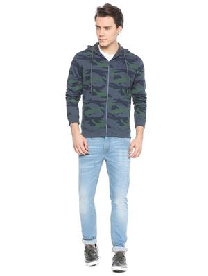 blue camouflage print sweatshirt - 15497759 - Standard Image - 3