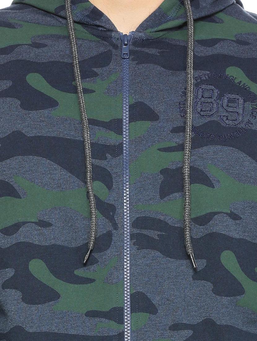 blue camouflage print sweatshirt - 15497759 - Zoom Image - 4