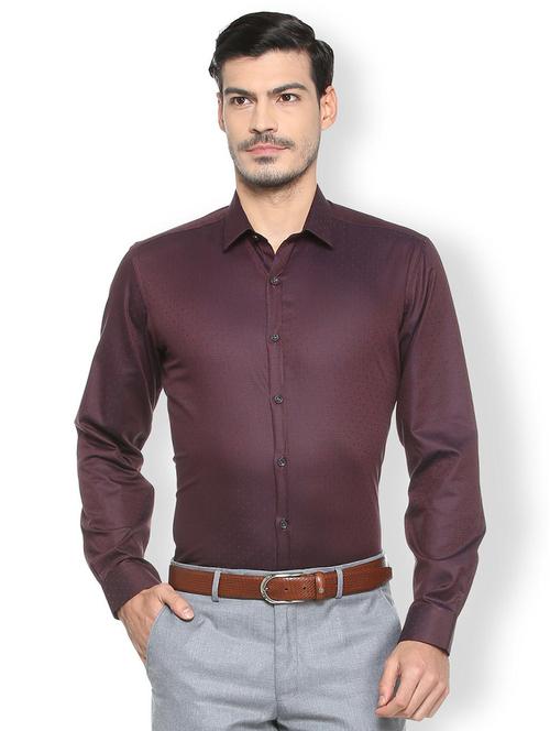 red cotton formal shirt - 15497842 - Very Small Image - 1