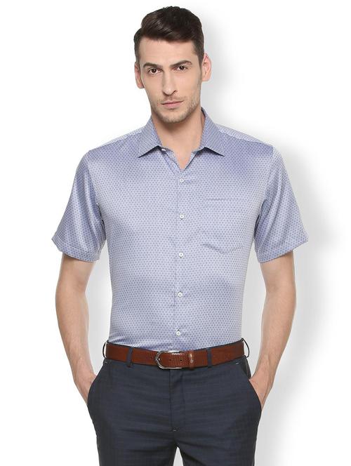 blue cotton formal shirt - 15497843 - Standard Image - 1