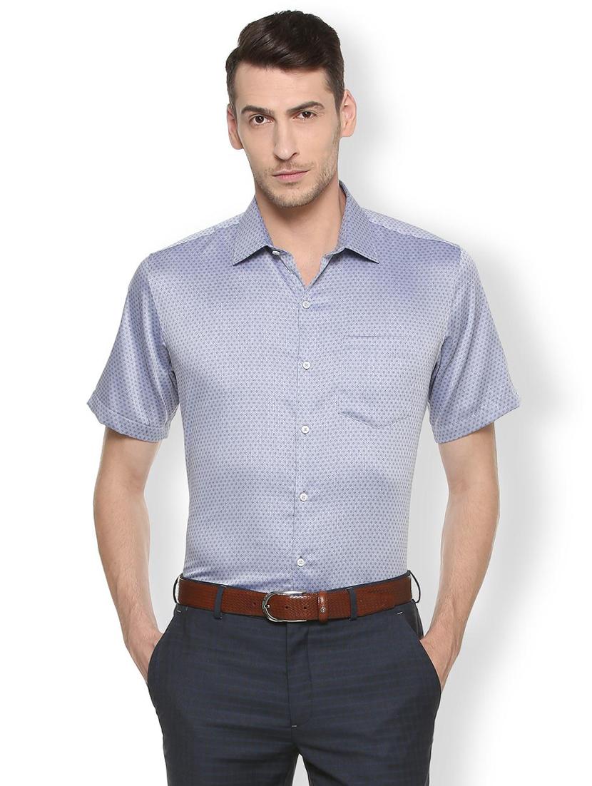 blue cotton formal shirt - 15497843 - Zoom Image - 1