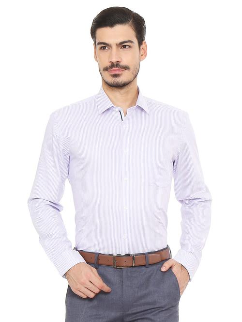 purple cotton formal shirt - 15497848 - Standard Image - 1