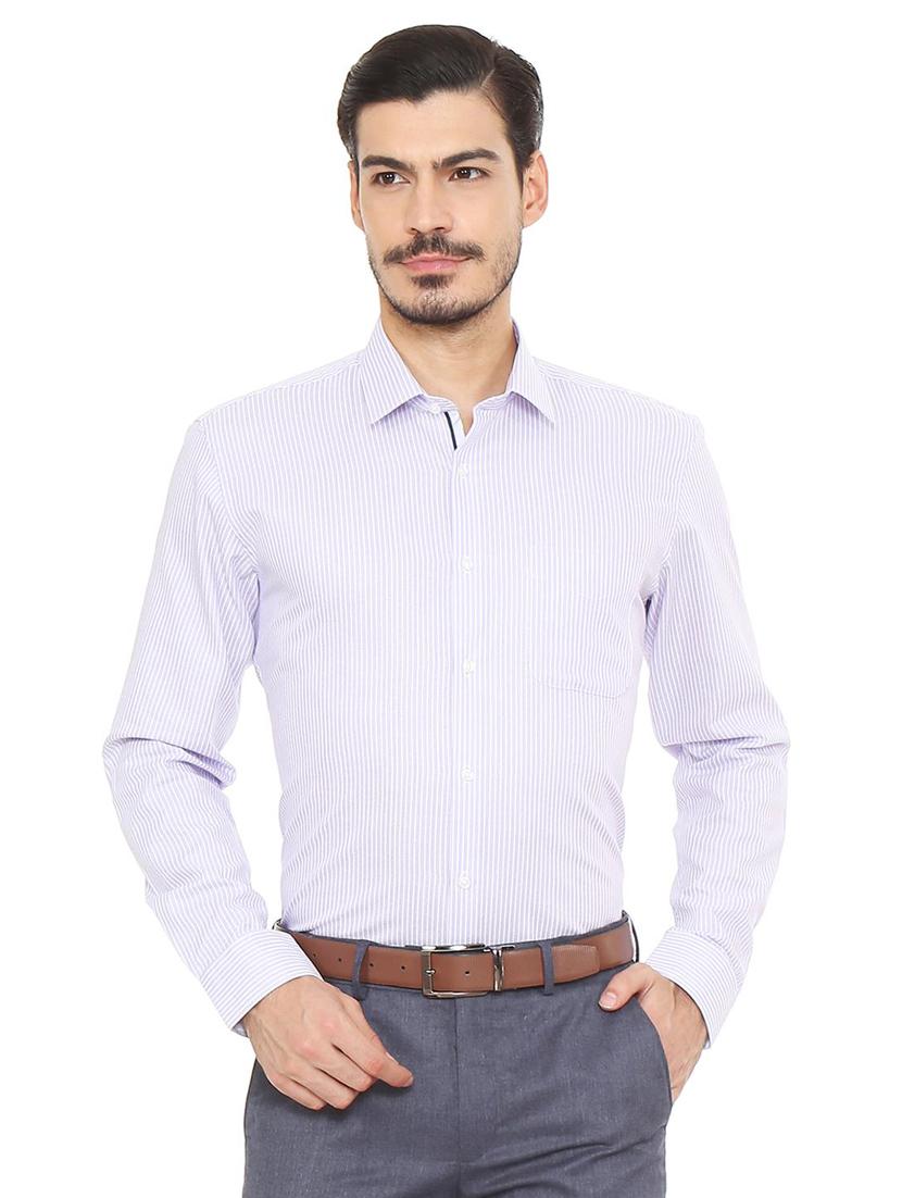 purple cotton formal shirt - 15497848 - Zoom Image - 1