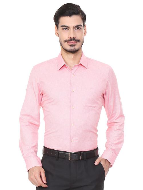 pink cotton formal shirt - 15497849 - Standard Image - 1