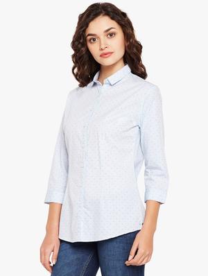 u-shaped hem printed checkered shirt - 15497860 - Standard Image - 2