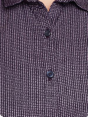 plum printed shirt - 15497861 - Standard Image - 4