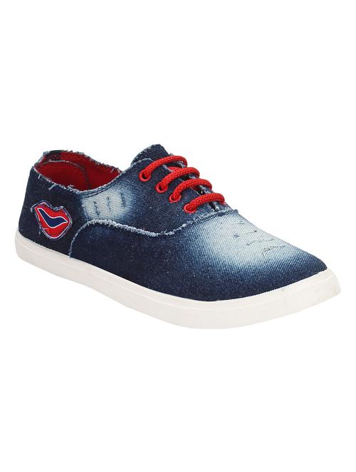 blue lace-up sneakers - 15497915 - Very Small Image - 1