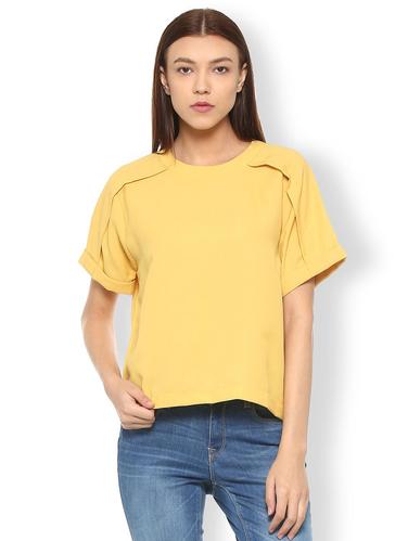 round neck zip detail top - 15497962 - Very Small Image - 1