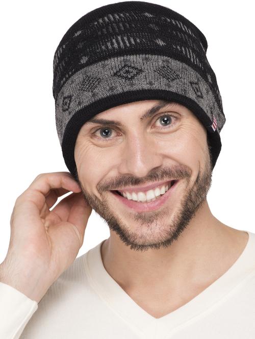black wool beanie - 15498068 - Very Small Image - 1