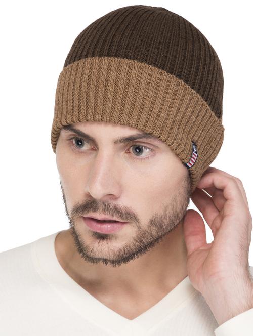 brown wool beanie - 15498072 - Standard Image - 1