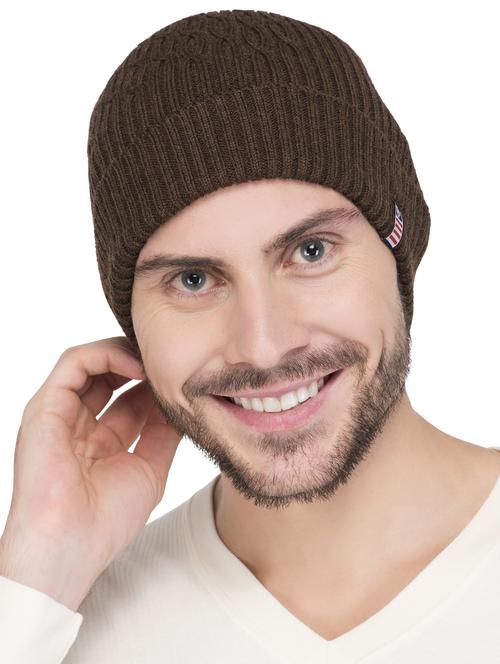brown wool caps and hat - 15498073 - Standard Image - 1