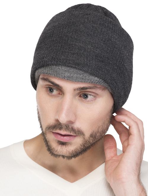 grey wool winter cap - 15498076 - Standard Image - 1