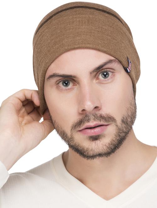 brown wool beanie - 15498079 - Standard Image - 1