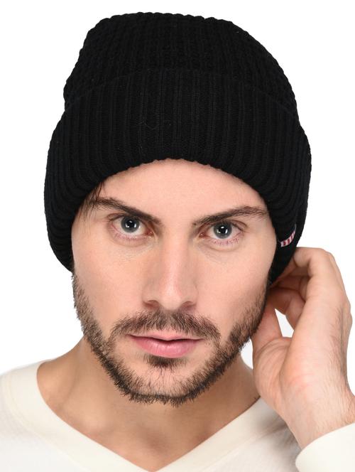 black wool beanie - 15498088 - Standard Image - 1