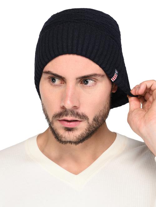 black woollen beanie - 15498095 - Standard Image - 1